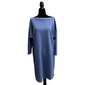 NWT Forcynthia Blue Shift Dress, Size Large